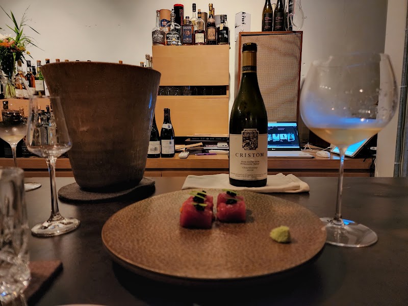 White Wine Garage interior or signature dish